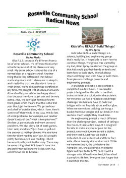 Roseville Community School Kids Who REALLY Build Things!