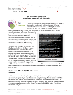 Hip Hop Mental Health