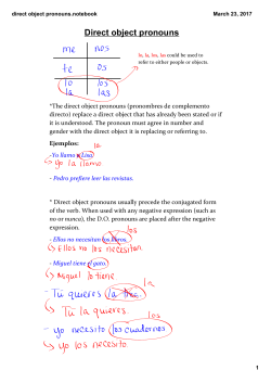 direct object pronouns.notebook