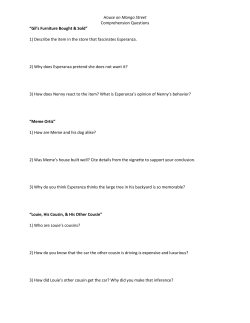 House on Mango Street Comprehension Questions “Gil`s Furniture