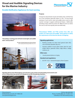 Durable Notification Appliances for Boat Warning