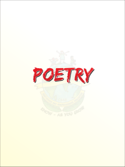 Unit 3 Literature Poetry