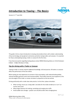 Introduction to Towing &ndash; The Basics