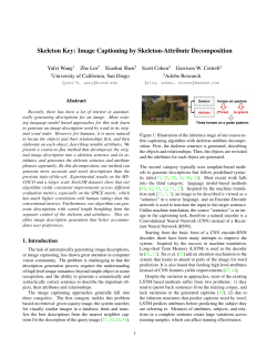 Skeleton Key: Image Captioning by Skeleton