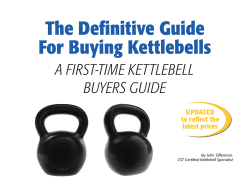 The Definitive Guide For Buying Kettlebells