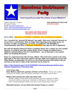 Contact: Edward C. Noonan FOR IMMEDIATE RELEASE Tel: 530