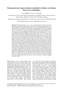 Palaeoproterozoic supercontinents and global evolution