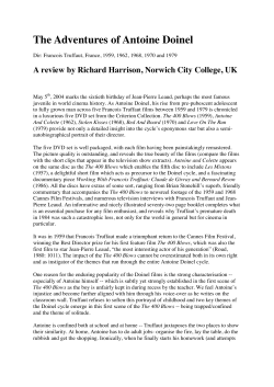 film reviews - University of Nottingham