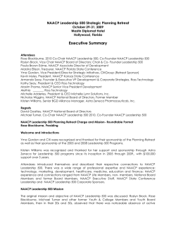 Executive Summary - Okaloosa NAACP Website