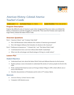 Colonial America - Discovery Education