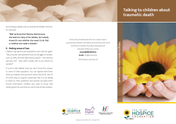 Talking to children about traumatic death