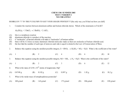 CHEM 1301 SUMMER 2003 TEST 3 VERSION 1 NO CHEATING