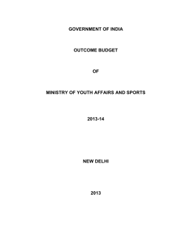 Outcome Budget 2013-14 (English Version)