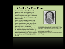 A Strike for Free Press - Midlands Technical College