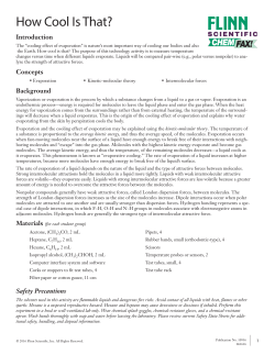 How Cool Is That? - Flinn Scientific