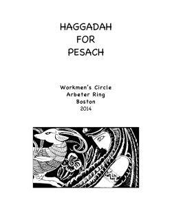 Pesakh/Passover Haggadah 2014
