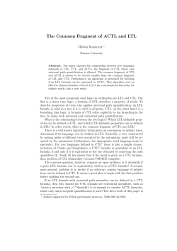 The Common Fragment of ACTL and LTL