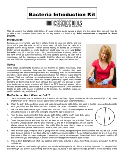 Bacteria Introduction Kit