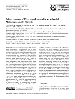 Primary sources of PM2.5 organic aerosol in an industrial