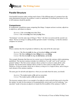 Parallel - The University of Texas at Dallas