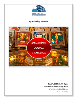 pinball - Families First of Palm Beach County