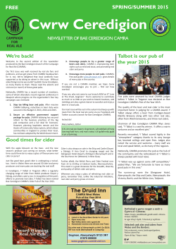 Cwrw Ceredigion - Bae Ceredigion CAMRA