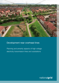 Development near overhead lines
