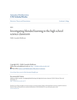 Investigating blended learning in the high school science classroom