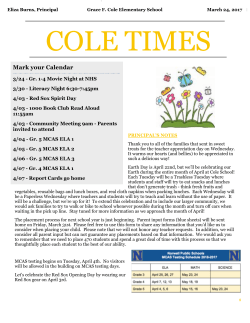 Cole Times 3-24-17 - Norwell Public Schools