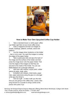 How to Make Your Own Upcycled Coffee Cup Holder