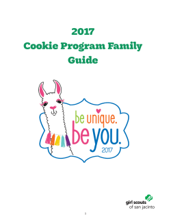 2017 Cookie Program Family Guide