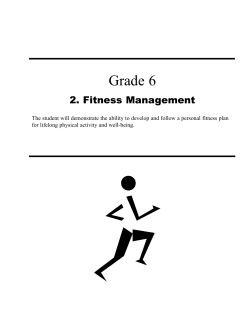 2. Grade 6 Fitness - Manitoba Education
