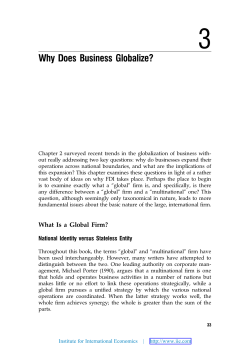 Global Corporations and National Governments