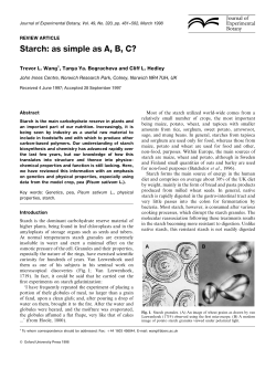 Starch: as simple as A, B, C? - Oxford Academic