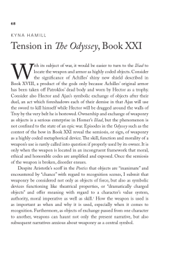 Tension in The Odyssey, Book XXI