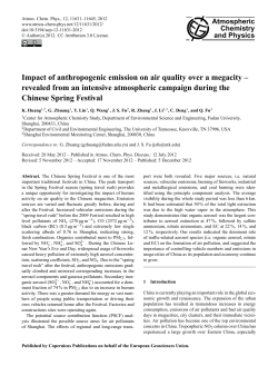 Impact of anthropogenic emission on air quality over a megacity