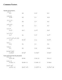 Ex 23 Common Factors.tst