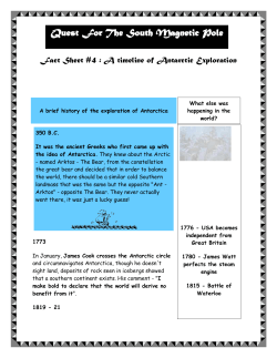 Quest For The South Magnetic Pole