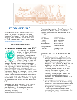 february 2017 - Timberline Basset Hound Club