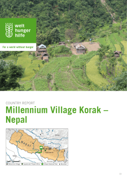 Millennium Village Korak &ndash; Nepal