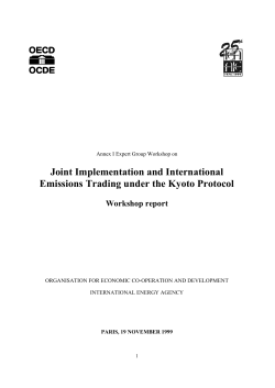 Joint Implementation and International Emissions