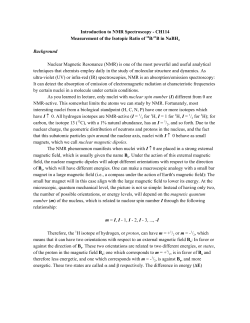 CH114 NMR lab