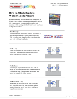 How to Attach Beads to Wonder Loom Projects