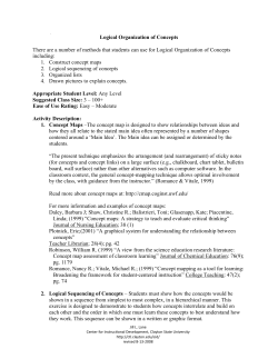 Logical Organization of Concepts