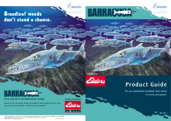 Grass herbicides - Bayer Crop Science Australia