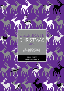 christmas - Pitbauchlie House Hotel