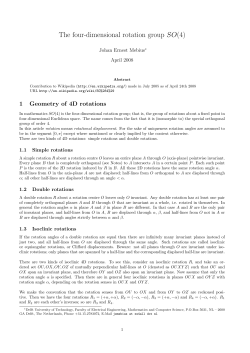 The four-dimensional rotation group SO(4)