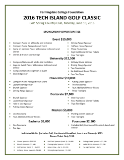 Farmingdale College Foundation 2016 TECH ISLAND GOLF