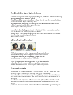 The First Californians