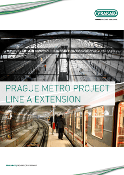 Prague Metro Project - Line A Extension More than 600 km
